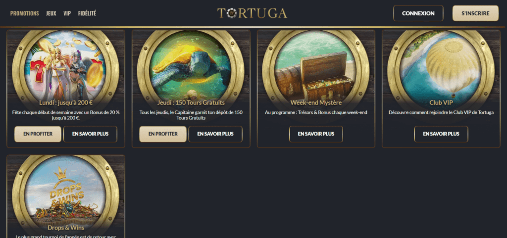 Tortuga Casino Promotions